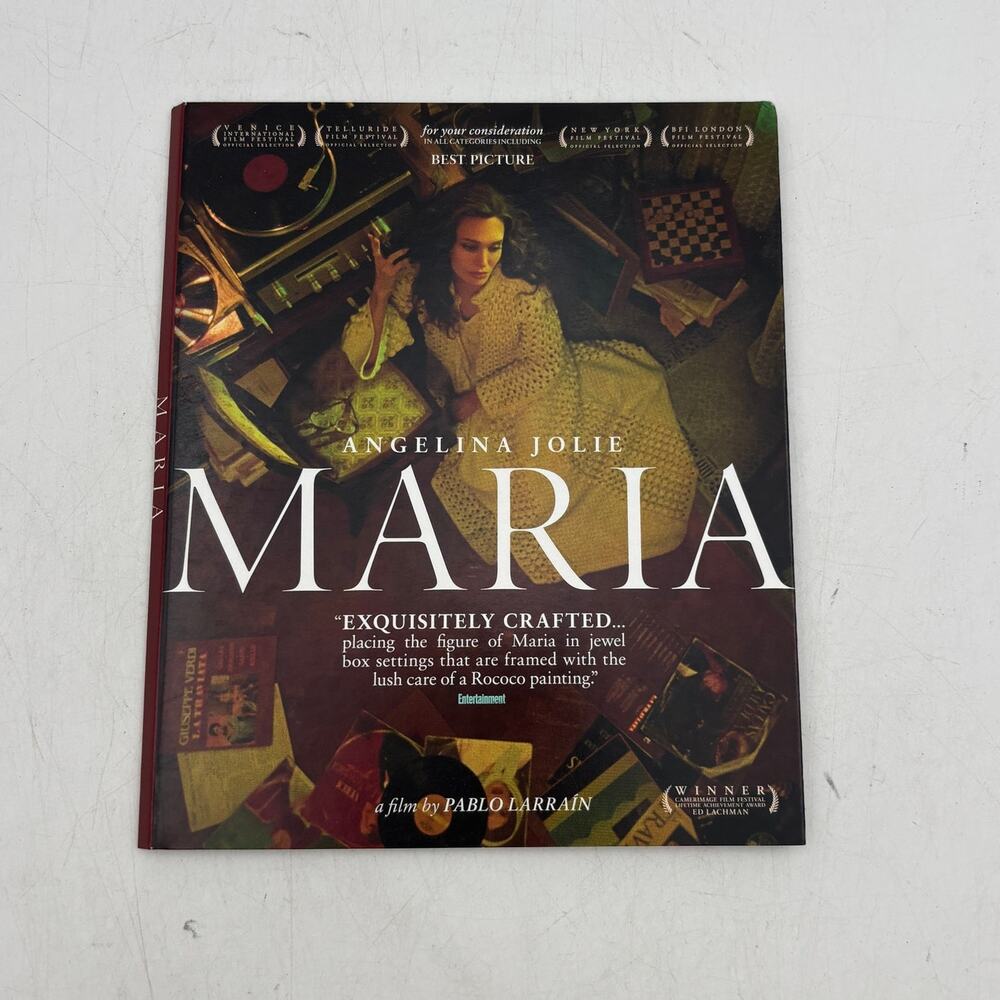 Maria FYC DVD Promo Screener Netflix Angelina Jolie Pablo Larrain